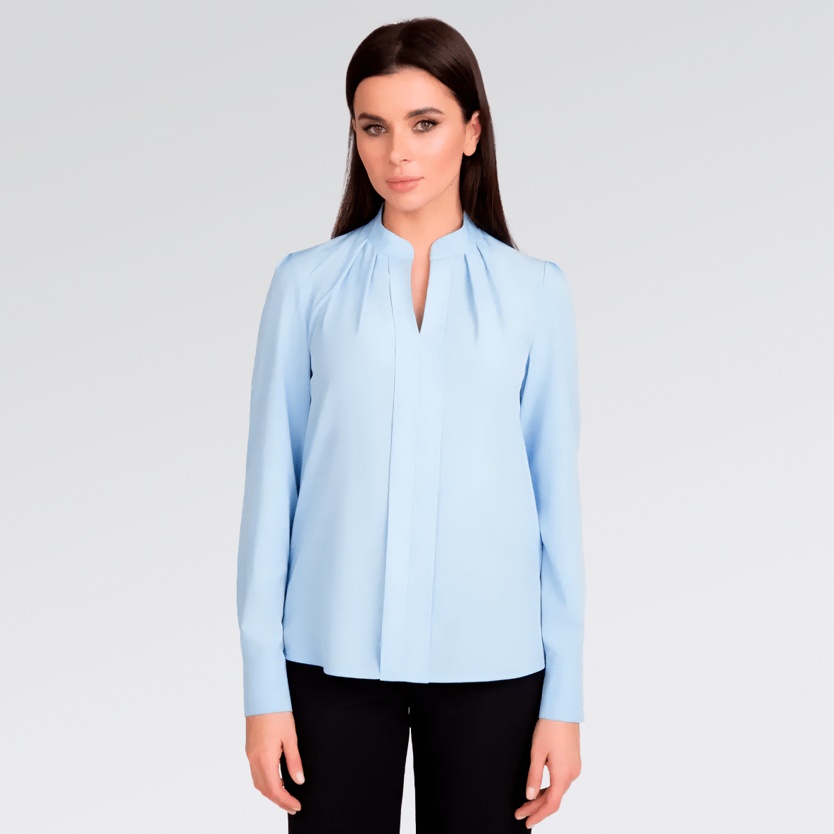 Blusón neru con pliegues